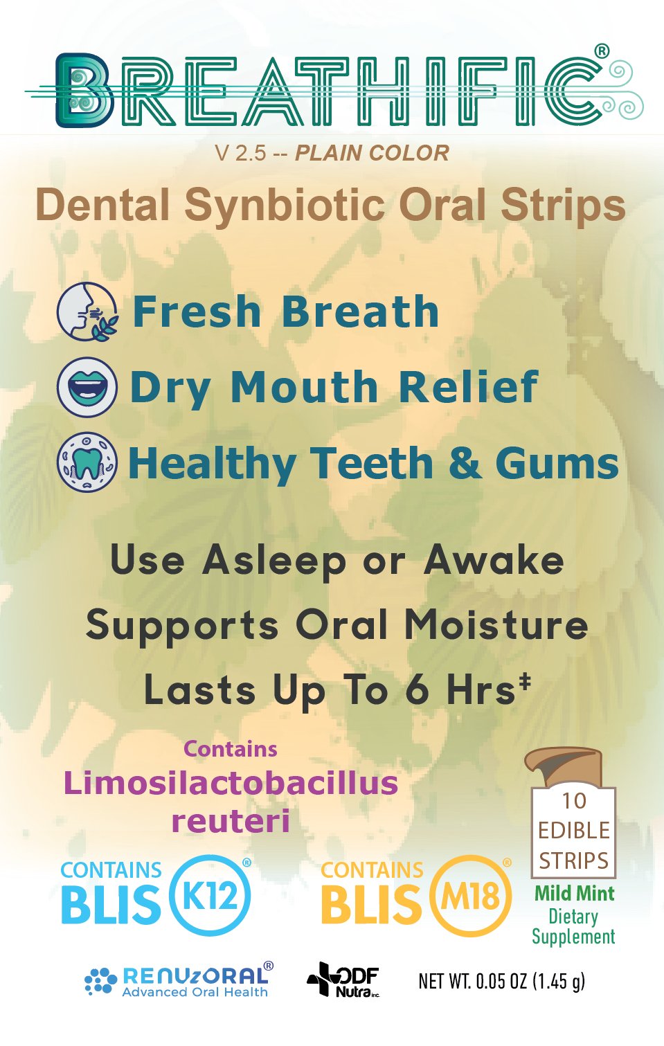 BREATHIFIC DENTAL SYNBIOTIC ORAL STRIPS