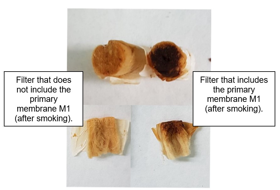 New filter for removing tar, nicotine and toxic compounds from tobacco smoke