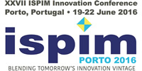 ISPIM Innovation Conference: Blending Tomorrow’s Innovation Vintage, Porto (Portugal)